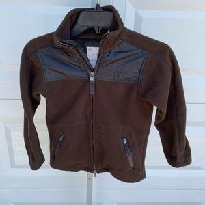 Timberland brown kids jacket front zip